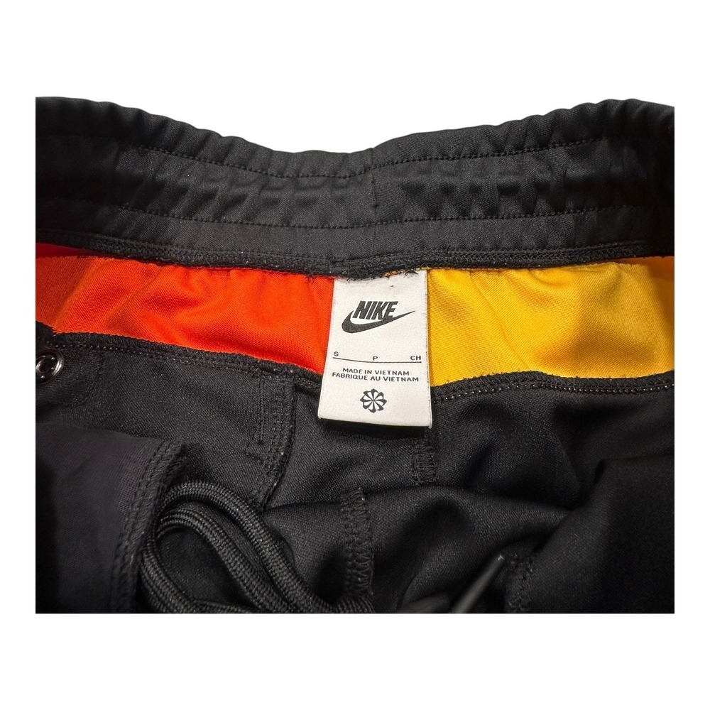 NIKE Frenzy Jogger Pants‎ Small Mens Black Orange Yellow Skull Logo Basketball - Picture 7 of 14